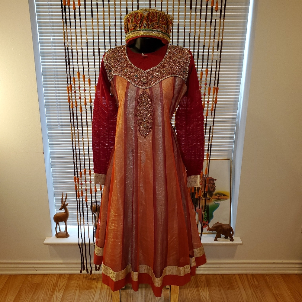 Beaded Gown - Handmade